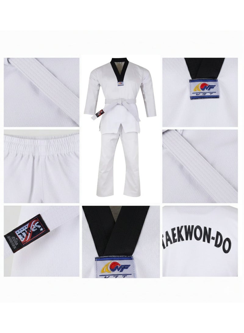 Spall Taekwondo Suit Uniform for Men, Women and Kids – Premium Martial Arts Dobok Set with White Belt – Lightweight Breathable TKD Training Gi - Image 5